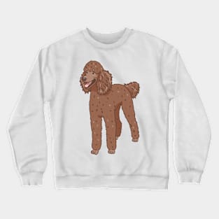 Chocolate Standard Poodle Crewneck Sweatshirt